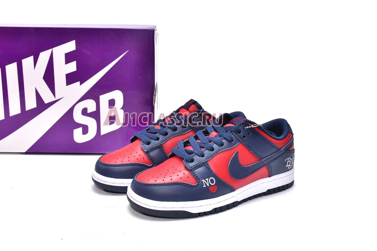 New Supreme x Nike Dunk Low SB "By Any Means - Red Navy" DO7412-982 Shoes