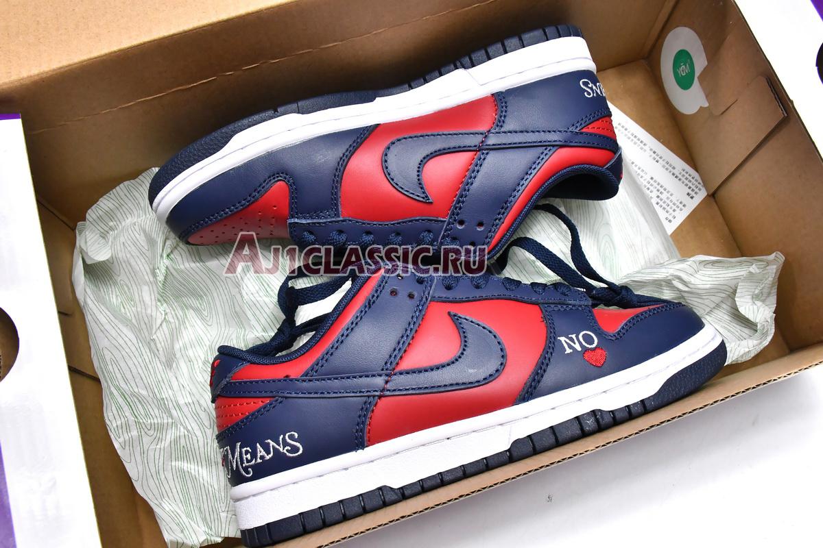 New Supreme x Nike Dunk Low SB "By Any Means - Red Navy" DO7412-982 Shoes