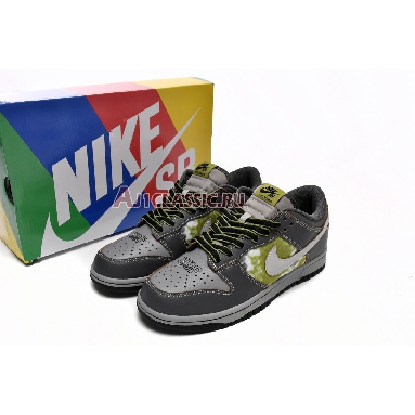 HUF x Dunk Low SB Wait,What!? Friends & Family FD8775-002 Anthracite/Electric Green/Medium Grey Mens Womens Shoes