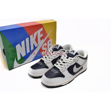 HUF x Nike Dunk Low SB New York FD8775-100 White/Vast Grey/Midnight Navy Sneakers