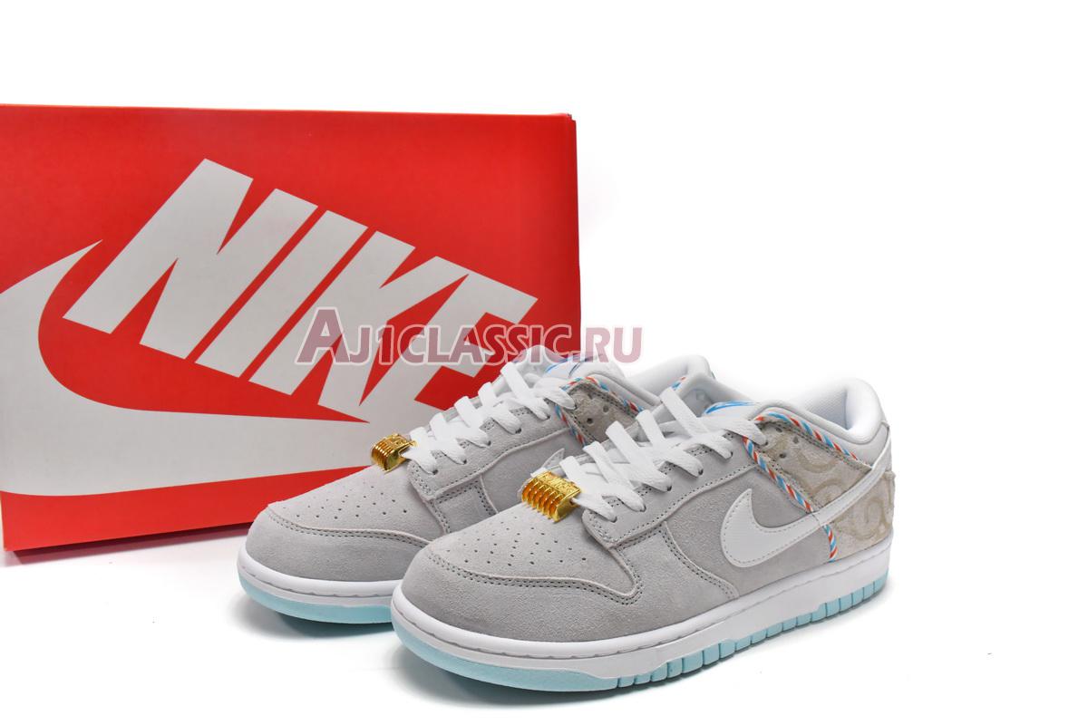 New Nike Dunk Low SE "Barber Shop - Grey" DH7614-500 Shoes