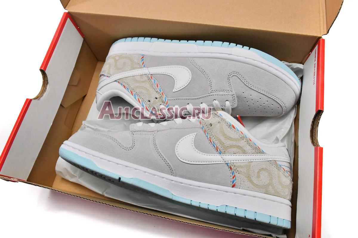 New Nike Dunk Low SE "Barber Shop - Grey" DH7614-500 Shoes