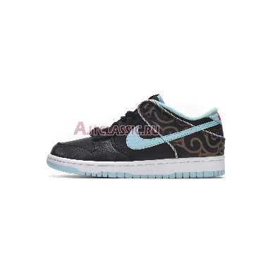 Nike Dunk Low SE Barber Shop - Black DH7614-001 Black/Copa/White/Chile Red Mens Womens Shoes