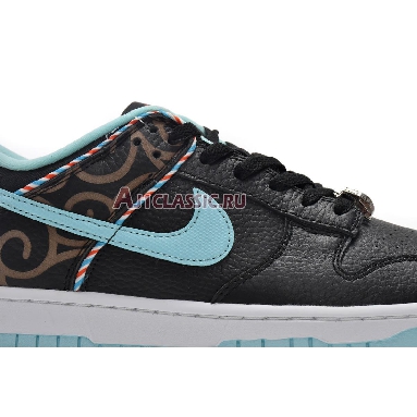 Nike Dunk Low SE Barber Shop - Black DH7614-001 Black/Copa/White/Chile Red Mens Womens Shoes