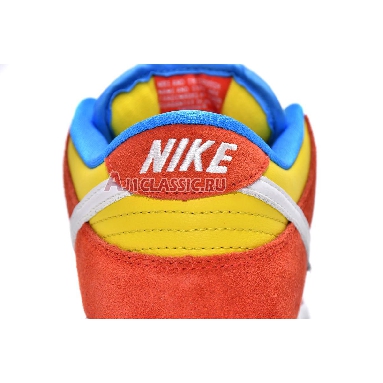 Nike SB Dunk Low Bart Simpson BQ6817-602-02 Habanero Red/White-Blue Hero Mens Womens Shoes