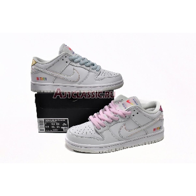 Nike SB Dunk Low Be True DR4876-100 White/Summit White/Rainbow Mens Womens Shoes