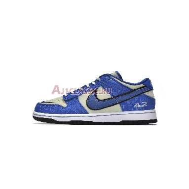 Nike Dunk Low GS Jackie Robinson DV2203-400 Racer Blue/Racer Blue/Coconut Mens Womens Shoes