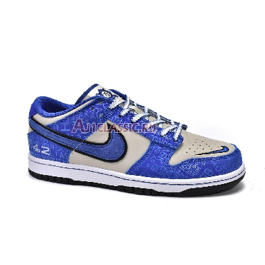 Nike Dunk Low GS Jackie Robinson DV2203-400 Racer Blue/Racer Blue/Coconut Mens Womens Shoes