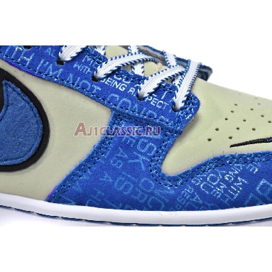 Nike Dunk Low GS Jackie Robinson DV2203-400 Racer Blue/Racer Blue/Coconut Mens Womens Shoes