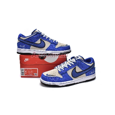 Nike Dunk Low GS Jackie Robinson DV2203-400 Racer Blue/Racer Blue/Coconut Mens Womens Shoes