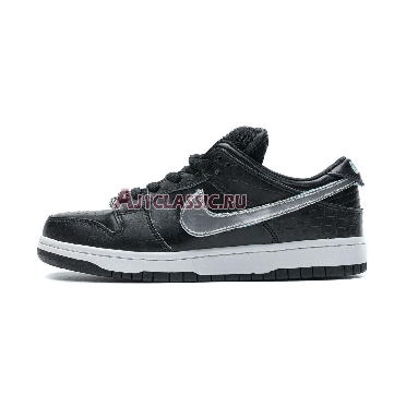 Diamond Supply Co. x Nike Dunk Low Pro SB Black Diamond BV1310-001 Black/Chrome-Black Sneakers