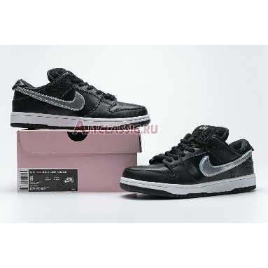 Diamond Supply Co. x Nike Dunk Low Pro SB Black Diamond BV1310-001 Black/Chrome-Black Sneakers