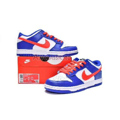 Nike Dunk Low GS Game Royal Crimson CW1590-104 White/Game Royal/Black/Bright Crimson Mens Womens Shoes