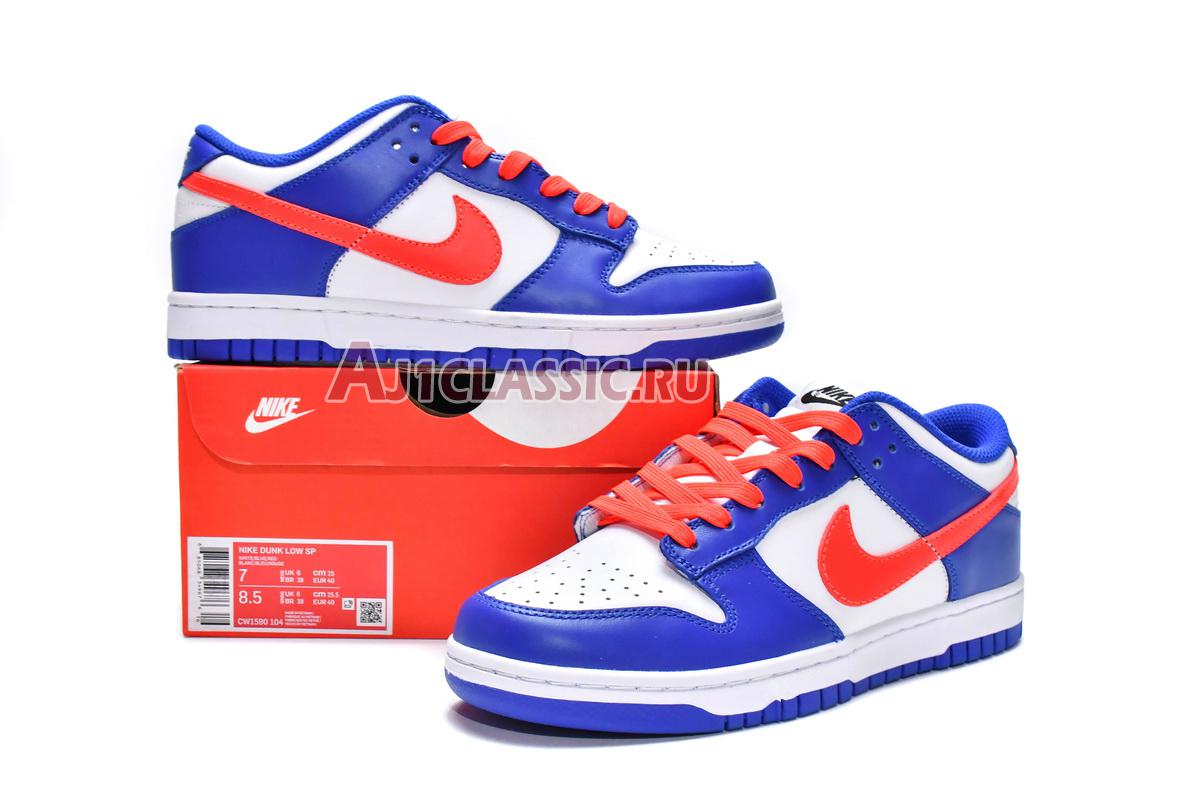 New Nike Dunk Low GS "Game Royal Crimson" CW1590-104 Shoes