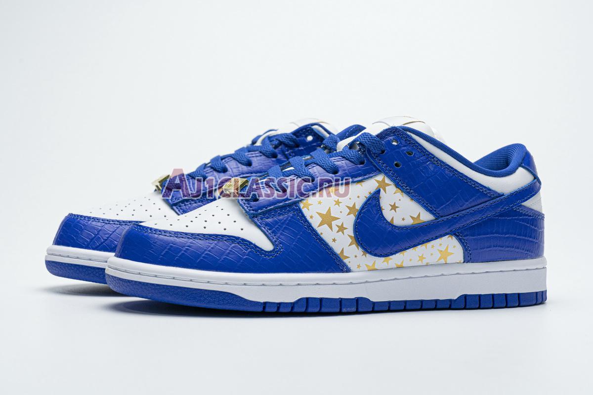 New Supreme x Nike Dunk Low OG SB QS "Hyper Royal" DH3228-100 Shoes