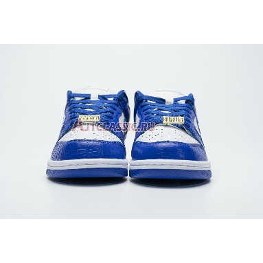 Supreme x Nike Dunk Low OG SB QS Hyper Royal DH3228-100 White/Metallic Gold/Hyper Blue Mens Womens Shoes