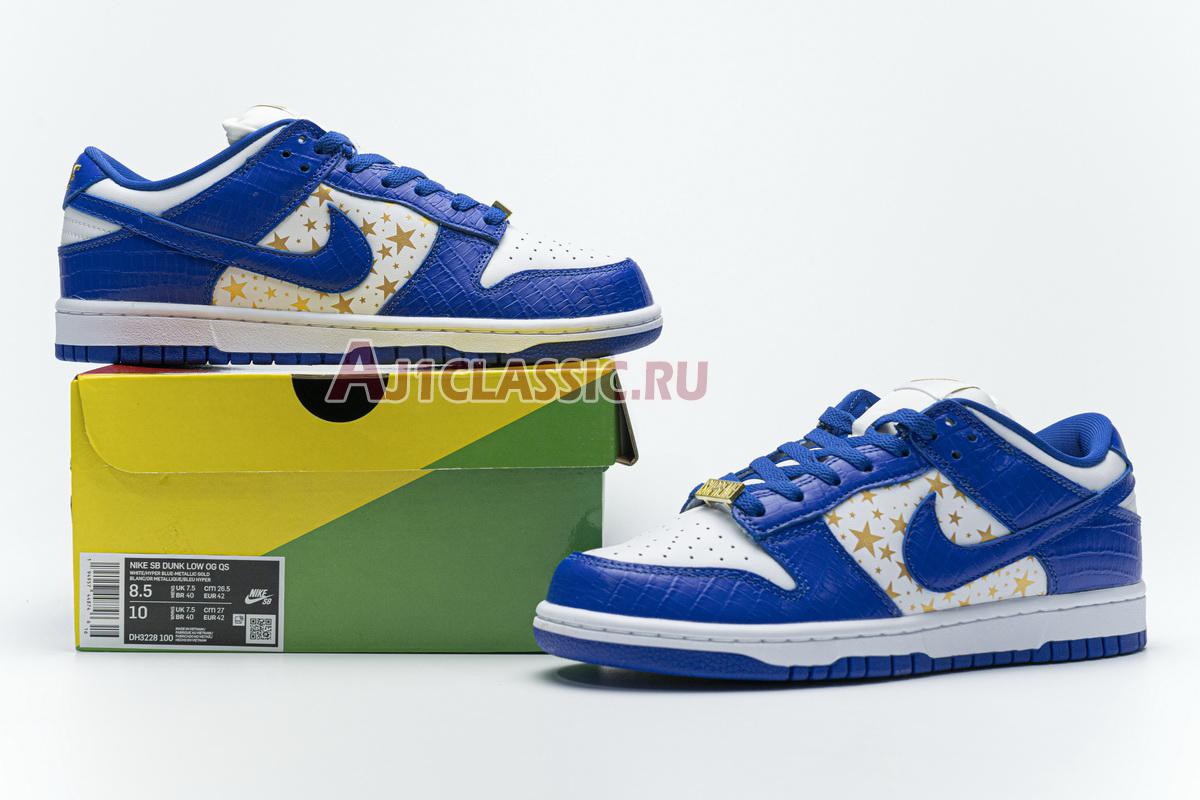 New Supreme x Nike Dunk Low OG SB QS "Hyper Royal" DH3228-100 Shoes