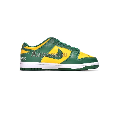 Supreme x Nike Dunk Low SB By Any Means - Brazil DO7412-983 Green/Yellow/White Mens Womens Shoes