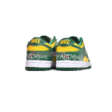 Supreme x Nike Dunk Low SB By Any Means - Brazil DO7412-983 Green/Yellow/White Mens Womens Shoes