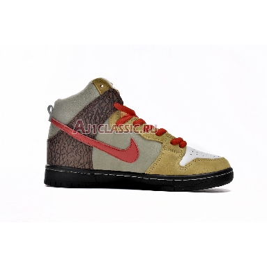 Color Skates x Nike Dunk High SB Kebab and Destroy CZ2205-700 Brown/Tan/Red/Tzatziki Sneakers