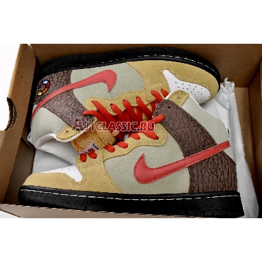 Color Skates x Nike Dunk High SB Kebab and Destroy CZ2205-700 Brown/Tan/Red/Tzatziki Sneakers