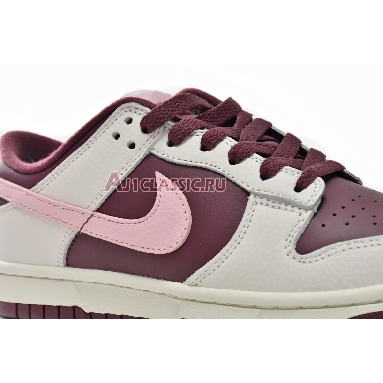 Nike Dunk Low Valentines Day DR9705-100 Pale Ivory/Medium Soft Pink-Night Maroon Mens Womens Shoes