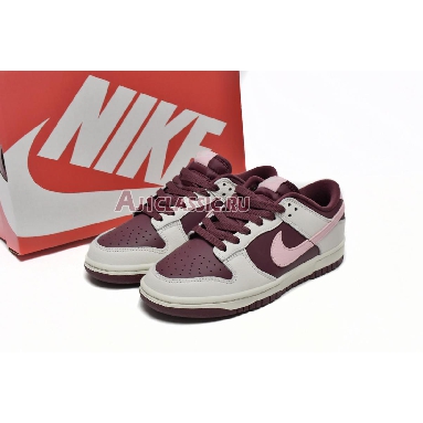 Nike Dunk Low Valentines Day DR9705-100 Pale Ivory/Medium Soft Pink-Night Maroon Mens Womens Shoes