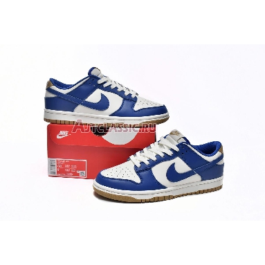 Nike Dunk Low Kansas City Royals FB7173-141 Game Royal/Metallic Gold-Sail Mens Womens Shoes