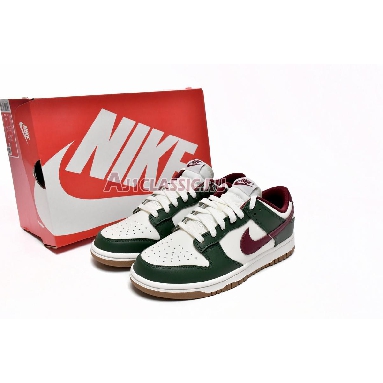 Nike Dunk Low Gorge Green Team Red FB7160-161 Gorge Green/White/Team Red/Gum Medium Brown Mens Womens Shoes