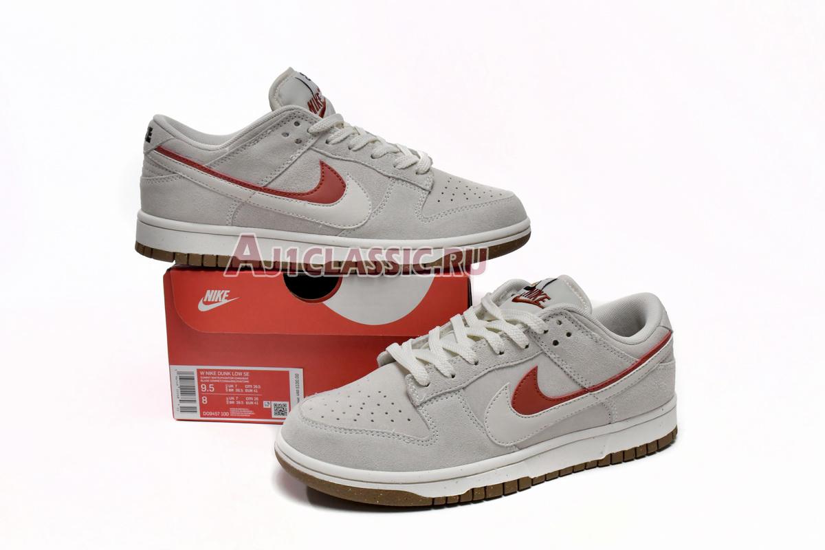 New Nike Dunk Low SE 85 "Grey Red" DO9457-100 Shoes