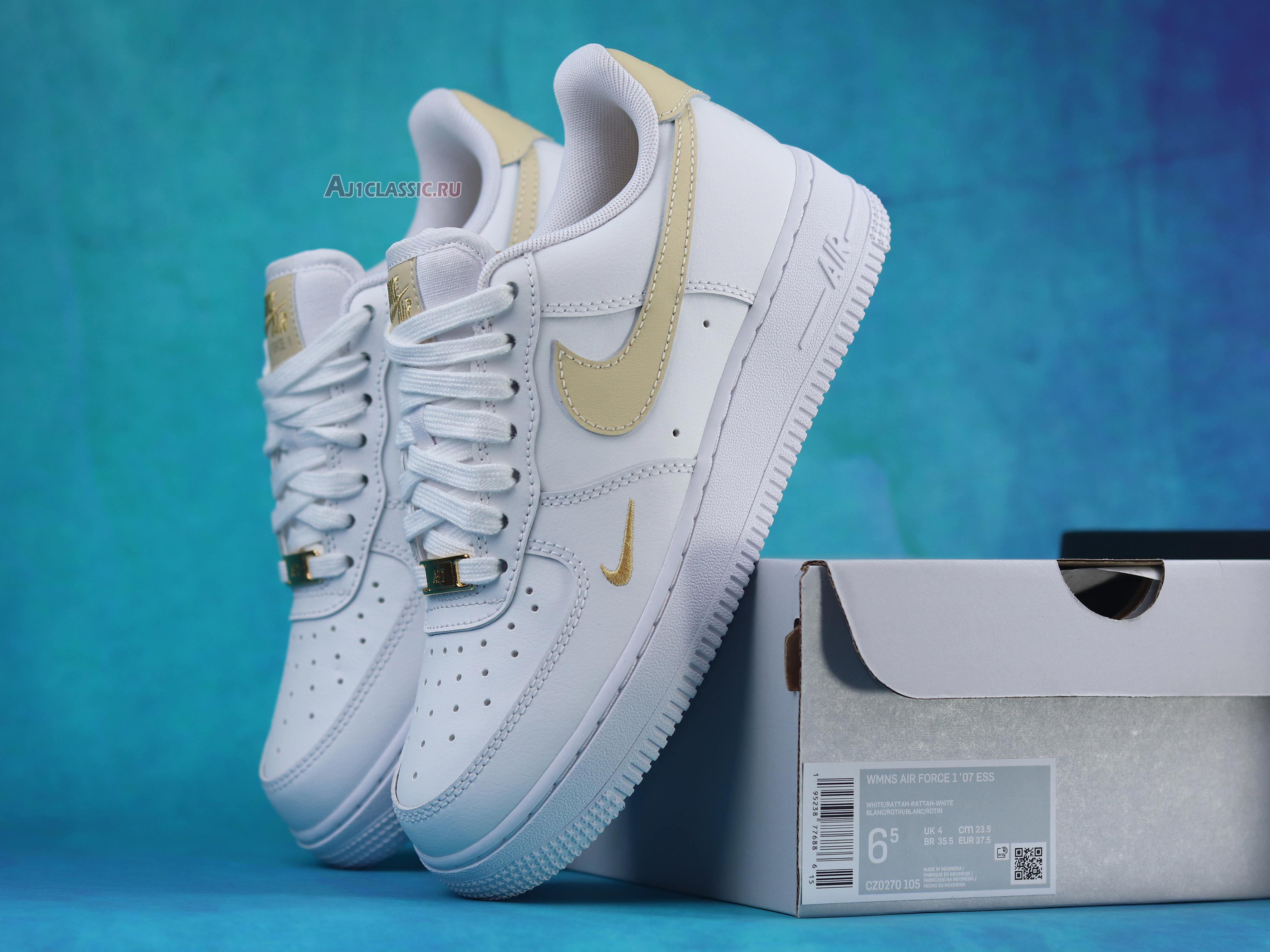 New Nike Air Force 1 07 Essential "White Rattan" CZ0270-105-02 Shoes