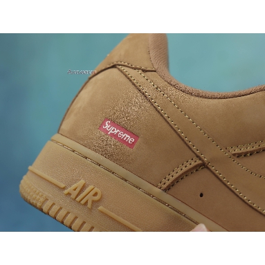 Supreme x Nike Air Force 1 Low SP Wheat DN1555-200 Flax/Flax/Gum Light Brown Mens Womens Shoes