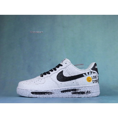 G-Dragon x Air Force 1 07 Love Story DO5220-176 White/Black/Yellow Mens Womens Shoes