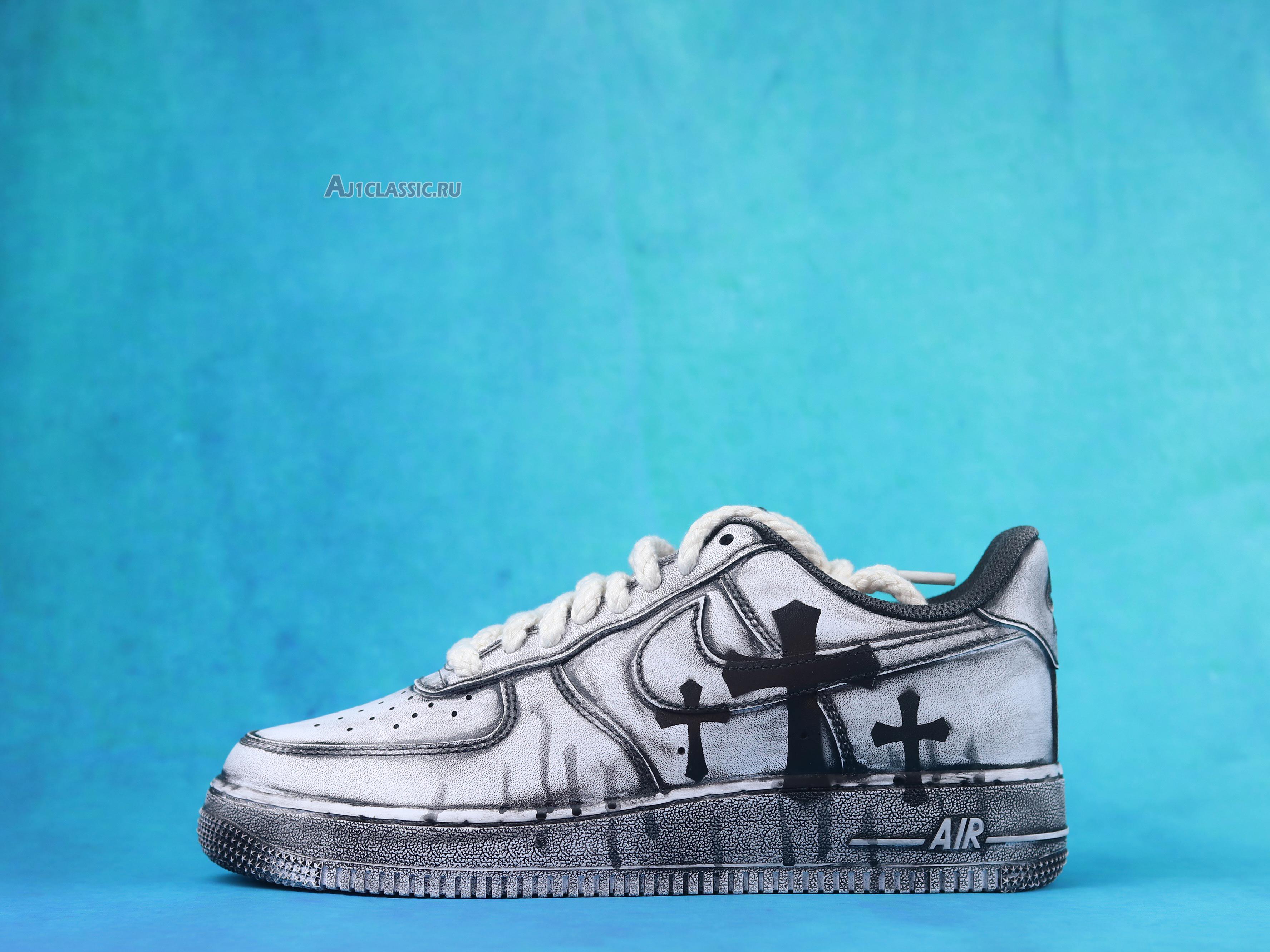 New Nike Air Force 1 07 "Chrome Hearts" CW2288-111-02 Shoes