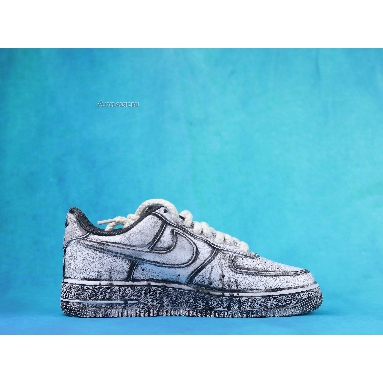 Nike Air Force 1 07 Chrome Hearts CW2288-111-02 White/Black/Graffiti/Paint Splatter Mens Womens Shoes