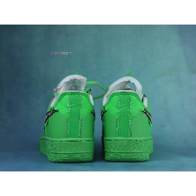 Off-White x Nike Air Force 1 Low Brooklyn DX1419-300 Light Green Spark/Metallic Silver-Light Green Spark Mens Womens Shoes