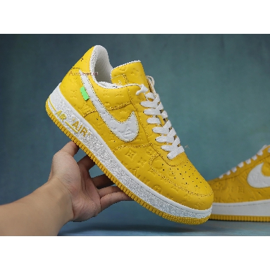 Louis Vuitton x Nike Air Force 1 Low Yellow NAF1LV-06 Yellow/White/Gold Mens Womens Shoes