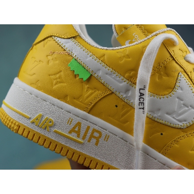 Louis Vuitton x Nike Air Force 1 Low Yellow NAF1LV-06 Yellow/White/Gold Mens Womens Shoes