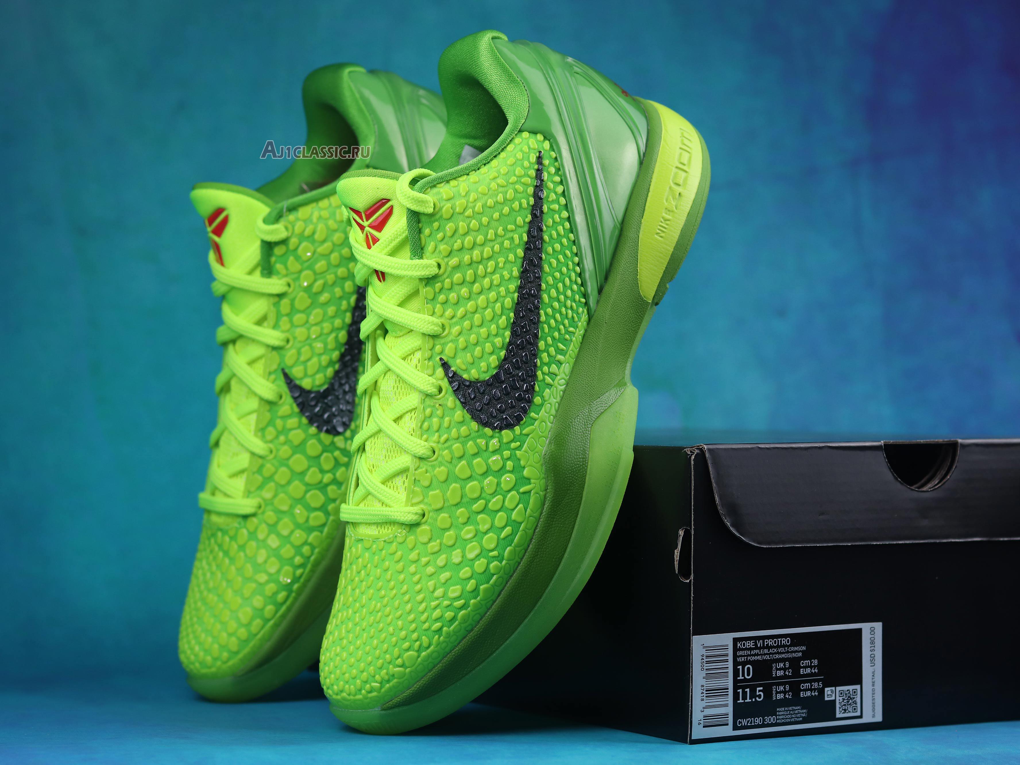 New Nike Kobe 6 Protro "Grinch" CW2190-300-02 Shoes