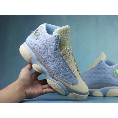 SoleFly x Air Jordan 13 Retro DX5763-100 Muslin/Light Smoke Grey/Gum Light Brown/Celestine Blue Mens Womens Shoes