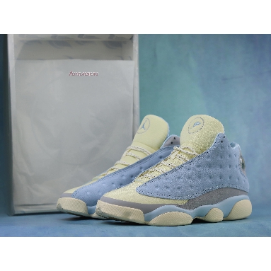 SoleFly x Air Jordan 13 Retro DX5763-100 Muslin/Light Smoke Grey/Gum Light Brown/Celestine Blue Mens Womens Shoes