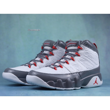 Air Jordan 9 Fire Red CT8019-162 White/Fire Red/Cool Grey Mens Womens Shoes