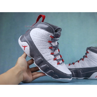 Air Jordan 9 Fire Red CT8019-162 White/Fire Red/Cool Grey Mens Womens Shoes