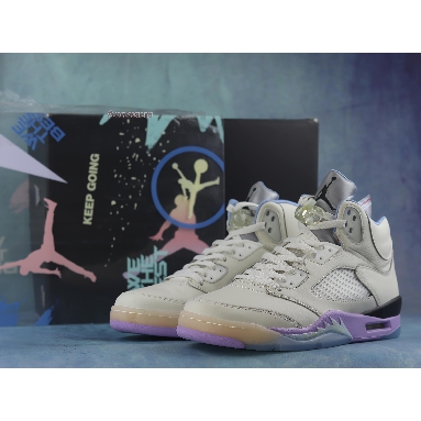 DJ Khaled x Air Jordan 5 Retro We The Best - Sail DV4982-175 Sail/Washed Yellow/Violet Star Mens Womens Shoes