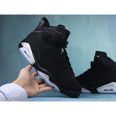 Air Jordan 6 Retro Chrome DX2836-001 Black/Metallic Silver/Black Sneakers