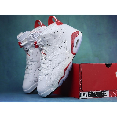 Air Jordan 6 Retro Red Oreo CT8529-162 White/University Red/Black Mens Womens Shoes