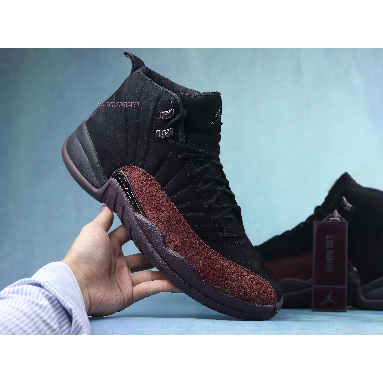 A Ma Maniére x Air Jordan 12 Retro Black DV6989-001 Black/Black-Burgundy Crush Sneakers