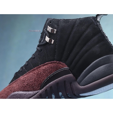 A Ma Maniére x Air Jordan 12 Retro Black DV6989-001 Black/Black-Burgundy Crush Sneakers