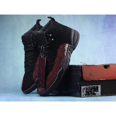 A Ma Maniére x Air Jordan 12 Retro Black DV6989-001 Black/Black-Burgundy Crush Sneakers