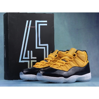 Air Jordan 11 Retro Black Yellow CT8012-118 Yellow/Black-White Mens Womens Shoes